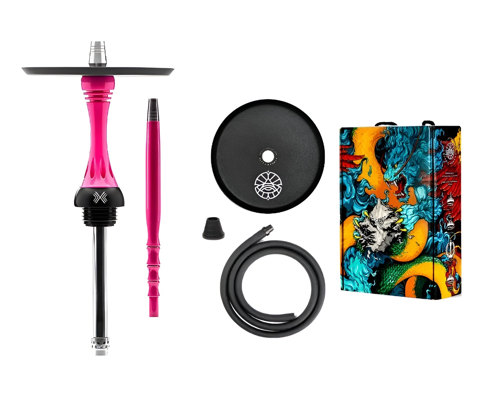 Original Alpha Hookah X Rose Fluor (Without Flask)