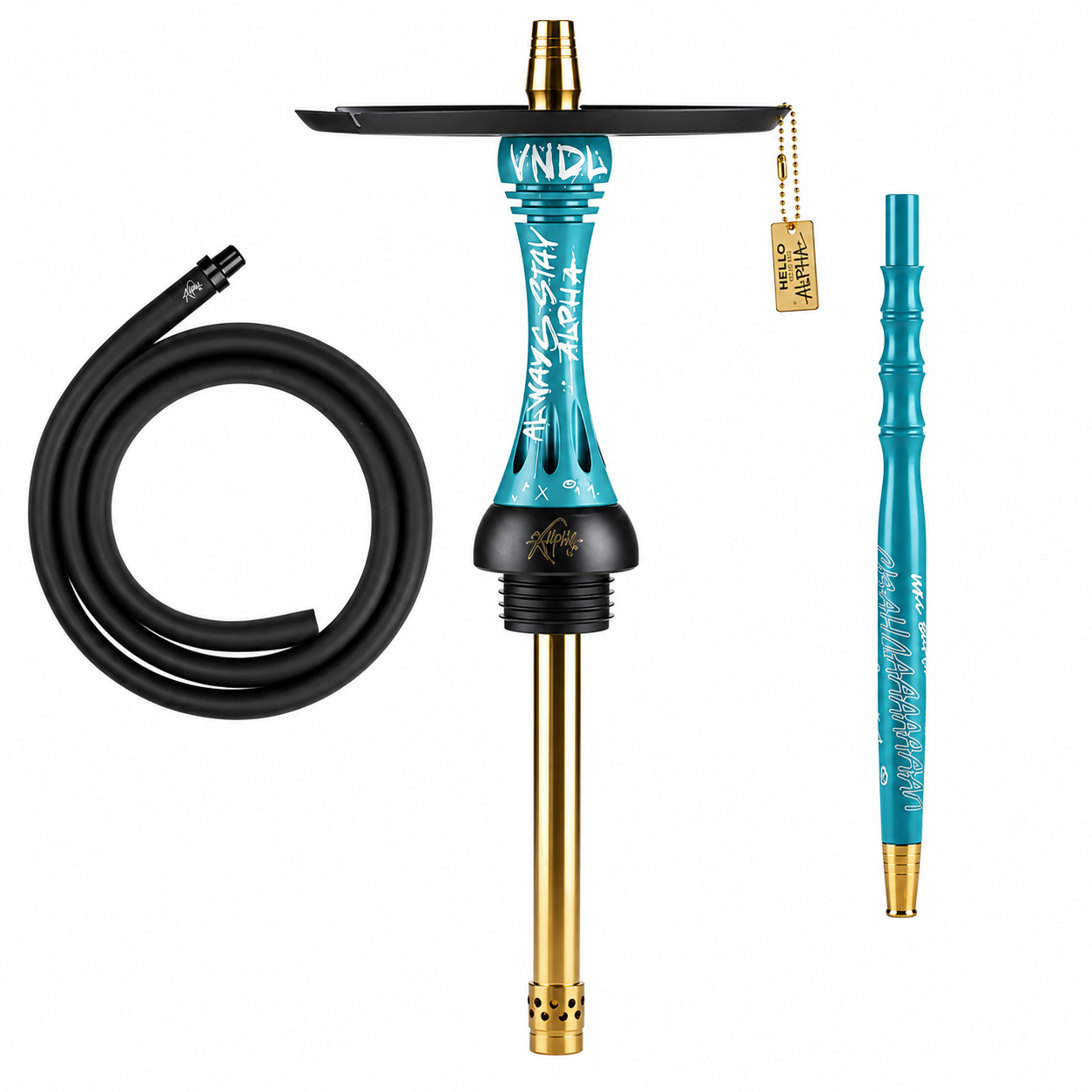 Original Alpha Hookah X VNDL Azure (Without Flask) | Street Art Meets Deep Azure