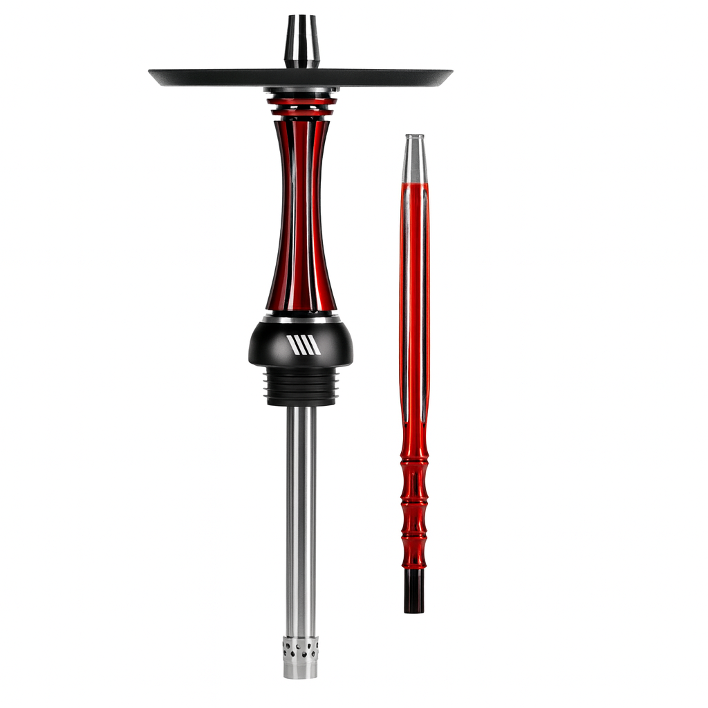 Original Alpha Hookah X Reverse (Red Black) | Futuristic Design, Adjustable Airflow