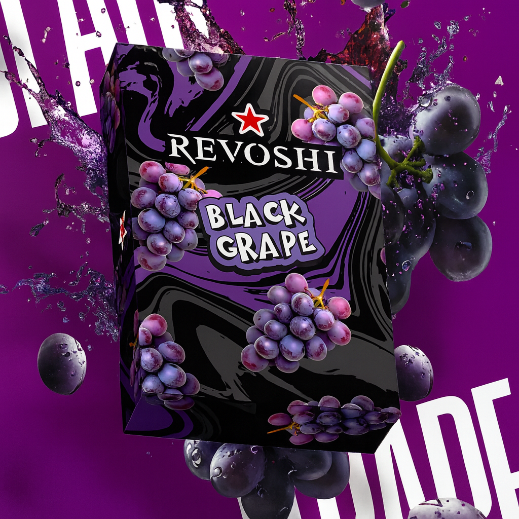Revoshi Shisha Tobacco Black Grape (250g) | Bold Fruity Flavor