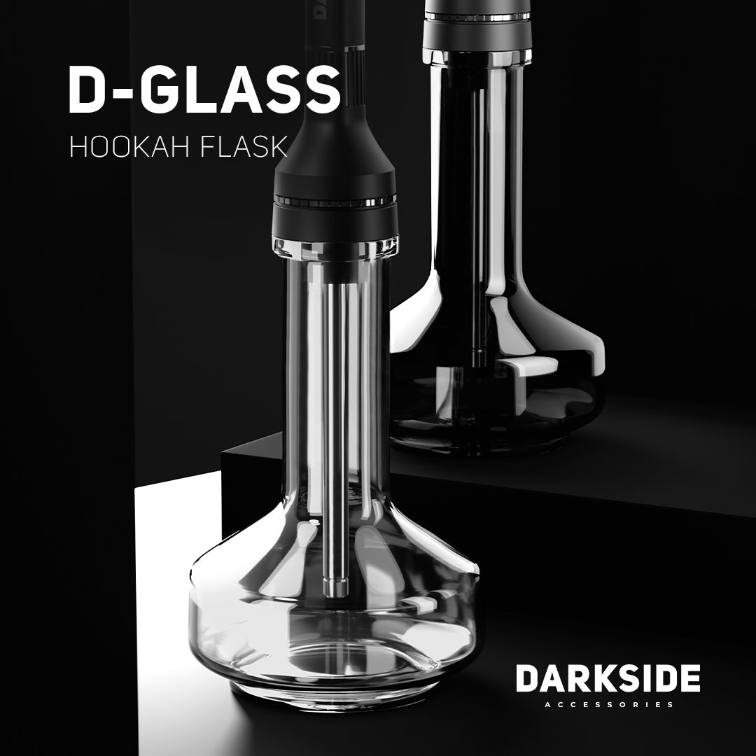 Original Darkside D-Glass Hookah Flask | Dark Grey