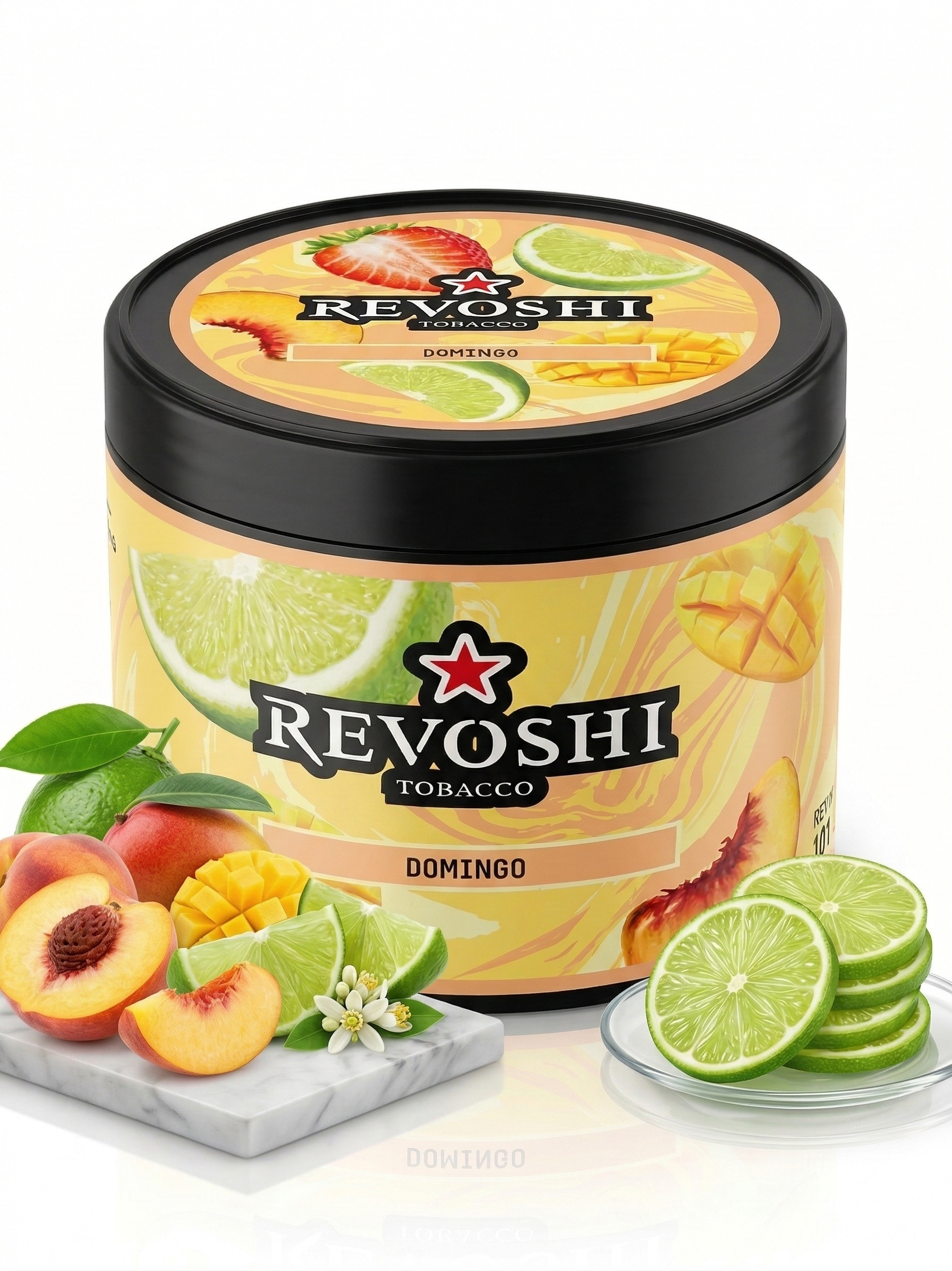 Revoshi Shisha Tobacco Domingo (250g) | A Vibrant Symphony of Exotic Fruits