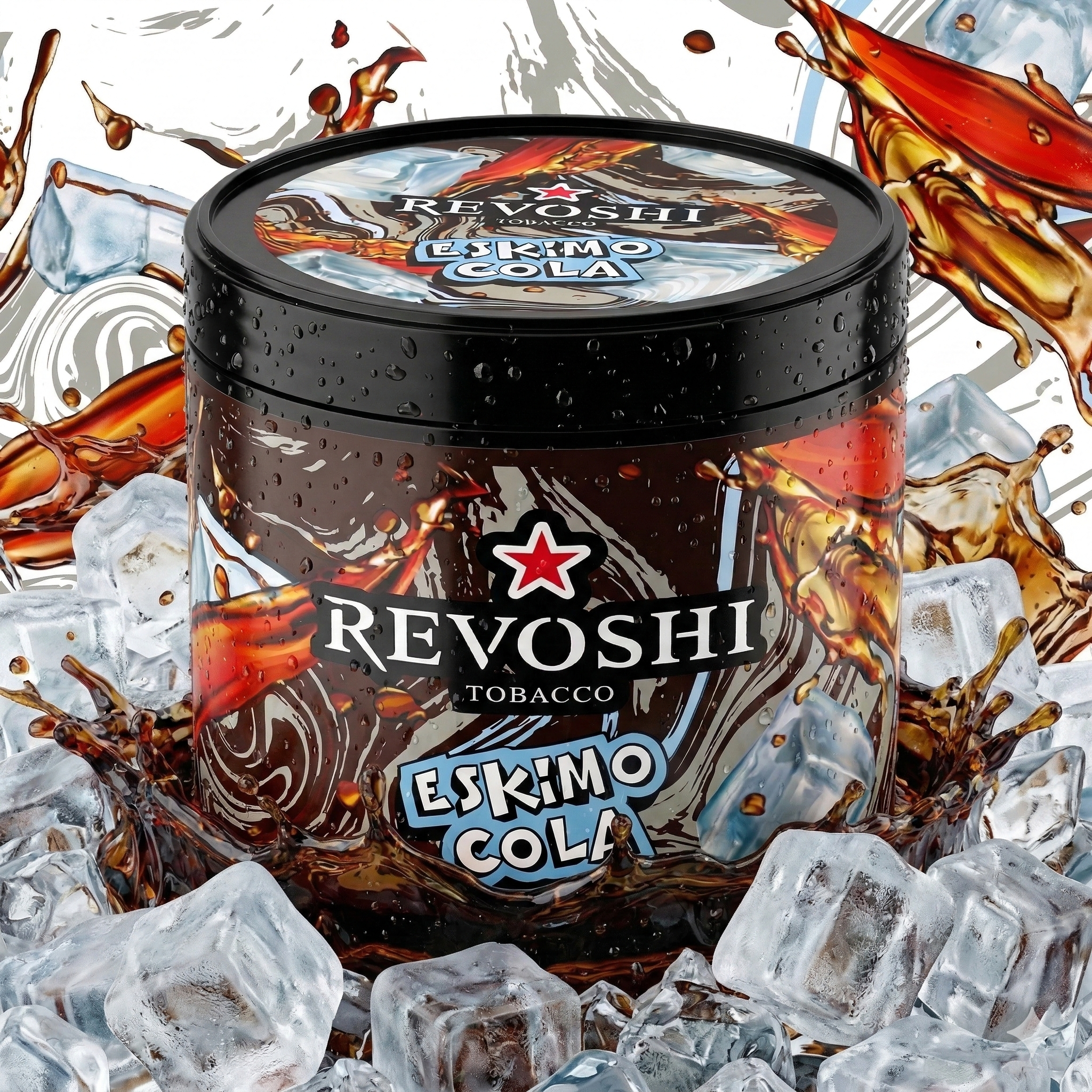 Revoshi Shisha Tobacco Eskimo Cola (250g) | Sweet, Fizzy, and Refreshing Ice Cola