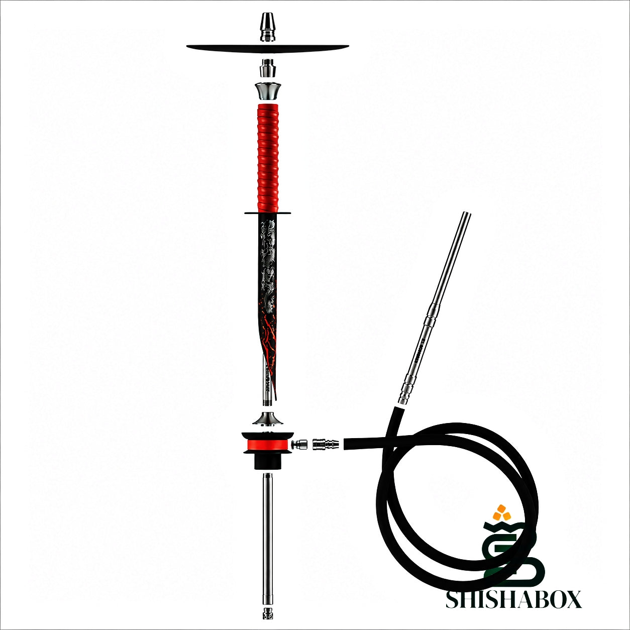 Original Hookah El Bomber Katana Kuchisake-Onna (Without Flask) | Flagship Performance, Mythological Japanese Horror Artistry