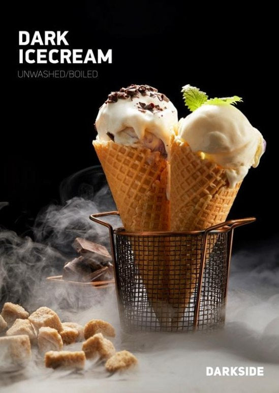 Darkside Core Shisha Tobacco Dark Icecream (250g) Unwashed Boiled
