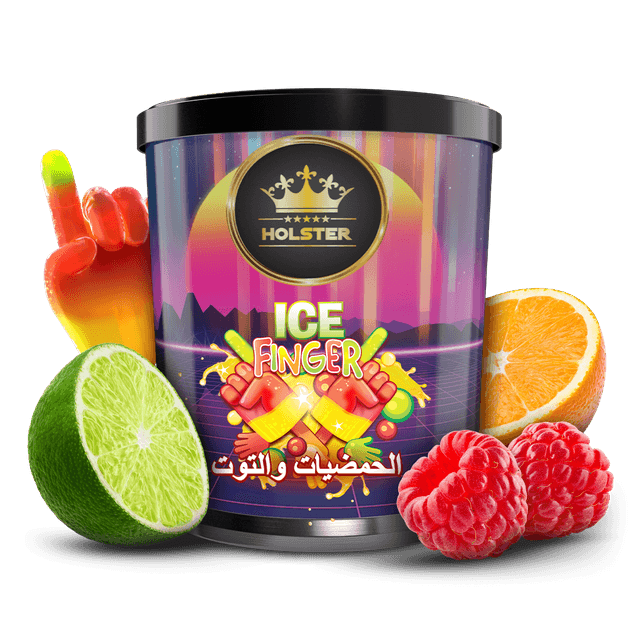 Holster Tobacco -Ice Finger (250g) | Raspberry & Lime - Shishabox UAE