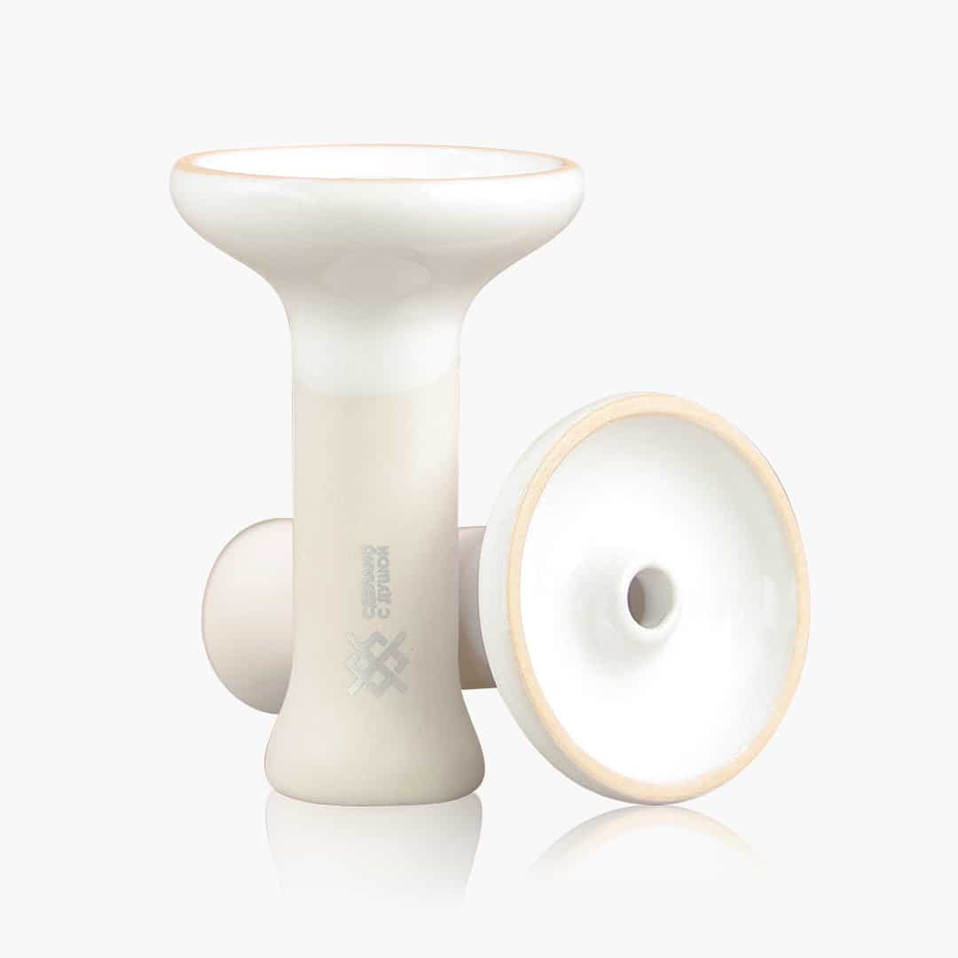 Oblako x Doosha Edition Phunnel WHITE | Premium Handmade Hookah Bowl