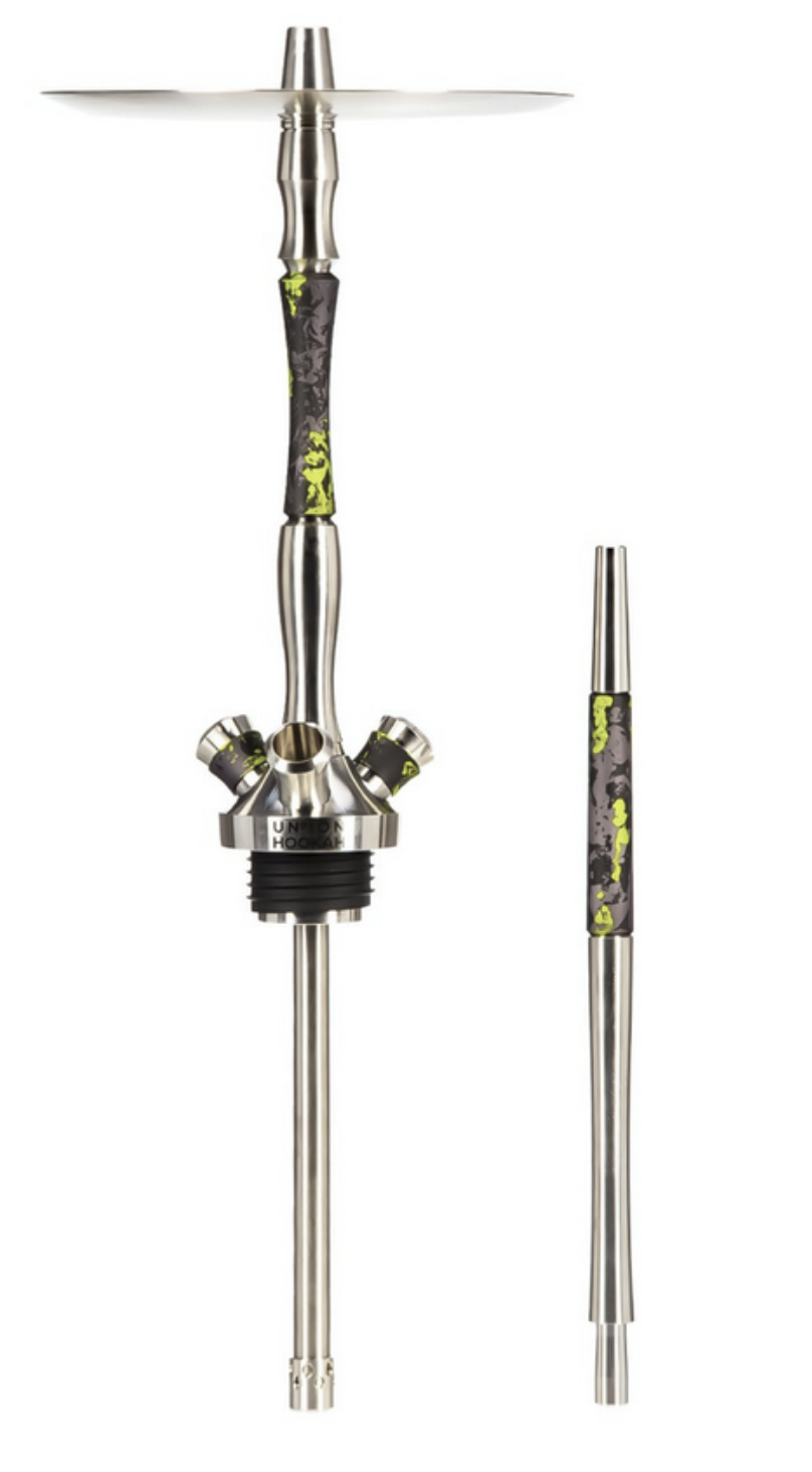 Original Union Hookah Fibonacci Oxid Green (Without Flask) | Flagship Performance, Deep Emerald Wood Artistry