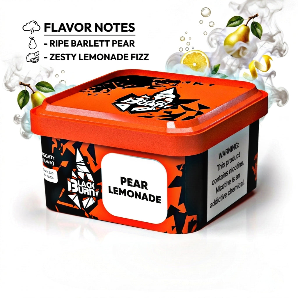 BlackBurn Pear Lemonade Shisha Tobacco (200g) | The Sparkling Elixir