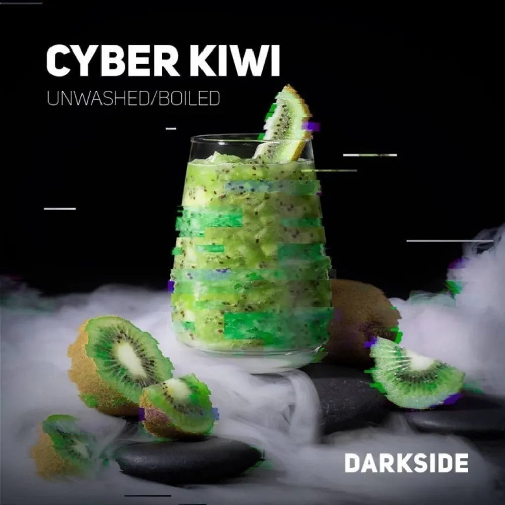 Darkside Shisha Tobacco Cyber Kiwi (100g) Unwashed Boiled