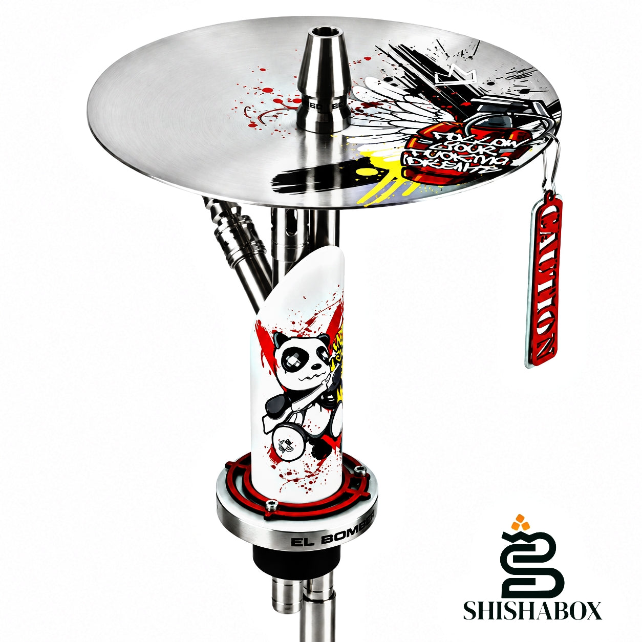 Original Hookah El Bomber Igla Street Art (Without Flask) | Flagship Performance, Vibrant New School Tattoo Artistry