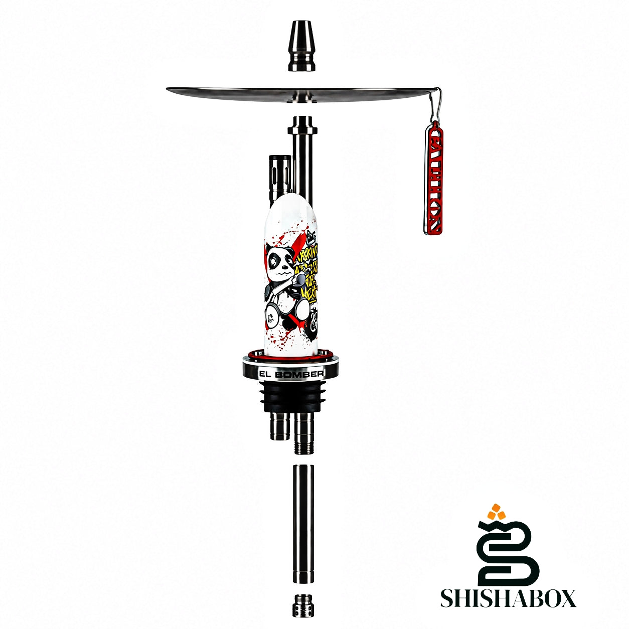 Original Hookah El Bomber Igla Street Art (Without Flask) | Flagship Performance, Vibrant New School Tattoo Artistry