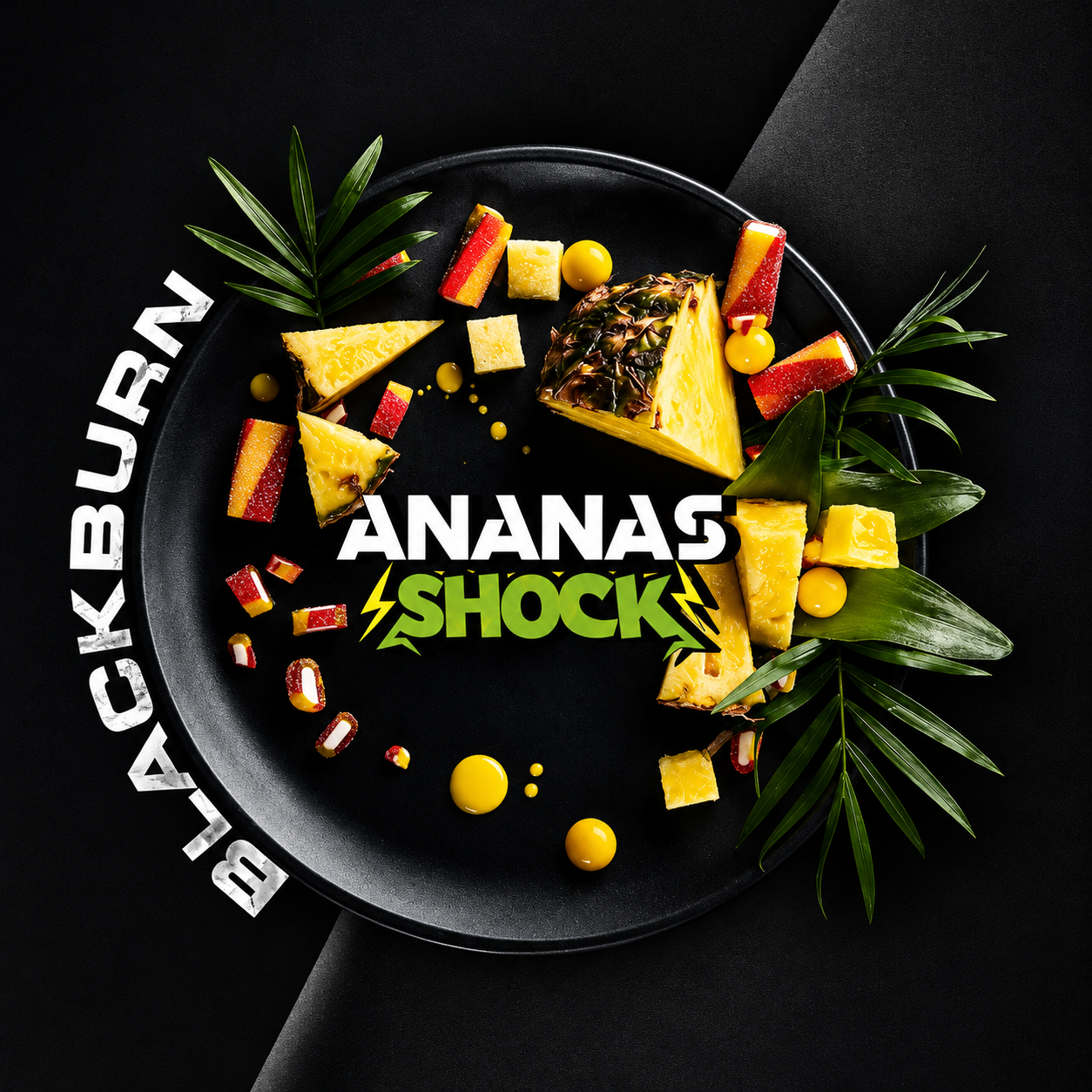 BlackBurn Ananas Shock Shisha Tobacco (200g) | The Tropical Sour Punch