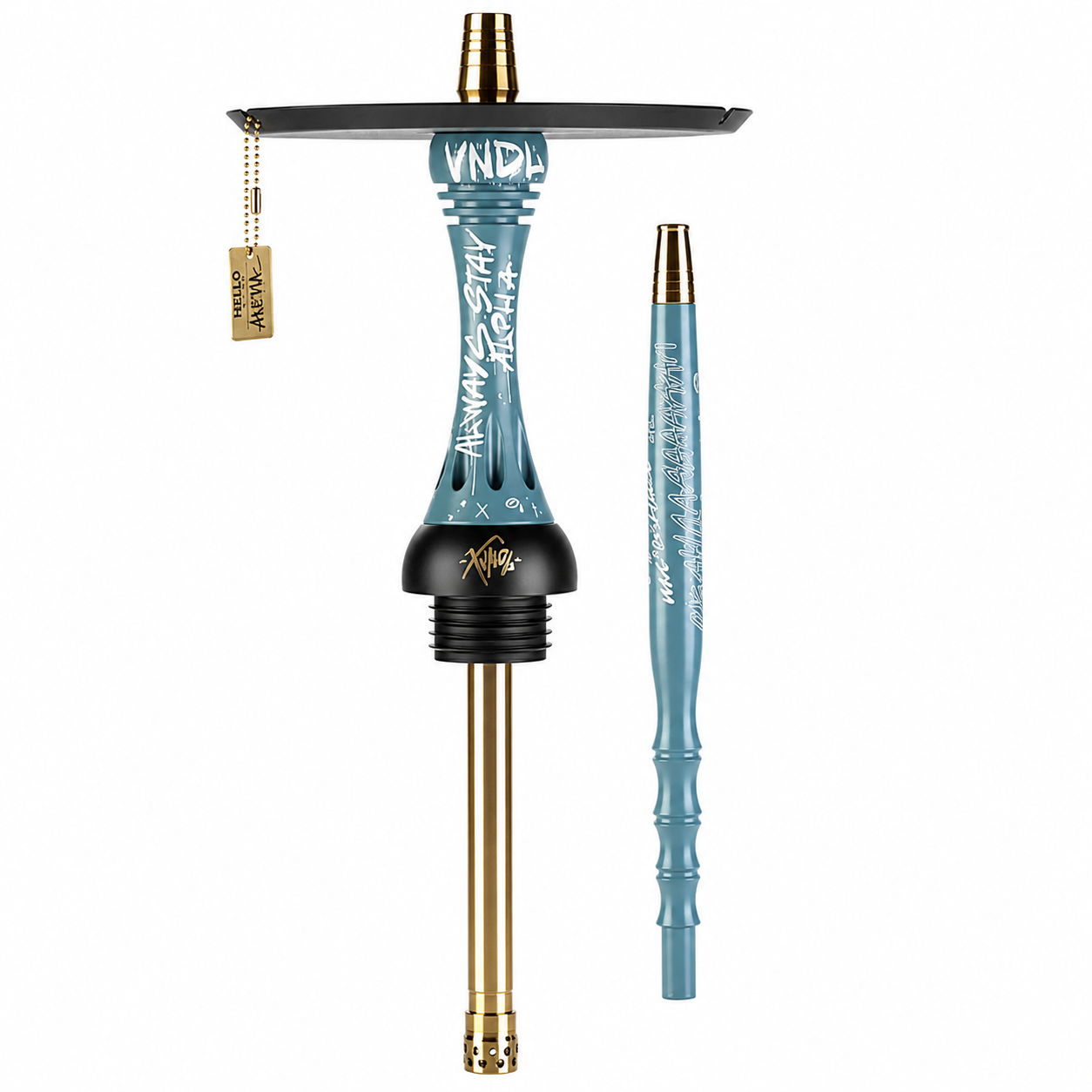Original Alpha Hookah X VNDL Azure (Without Flask) | Street Art Meets Deep Azure