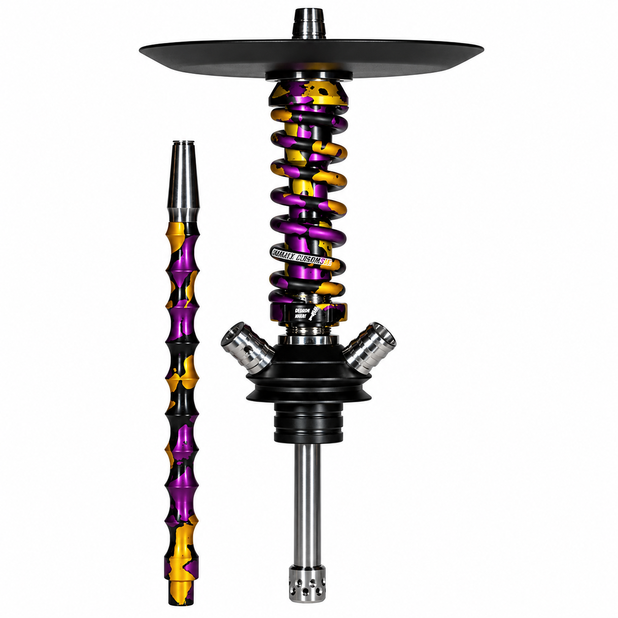 Mamay Customs Coilovers Micro – Black Gold Purple (Without Flask)