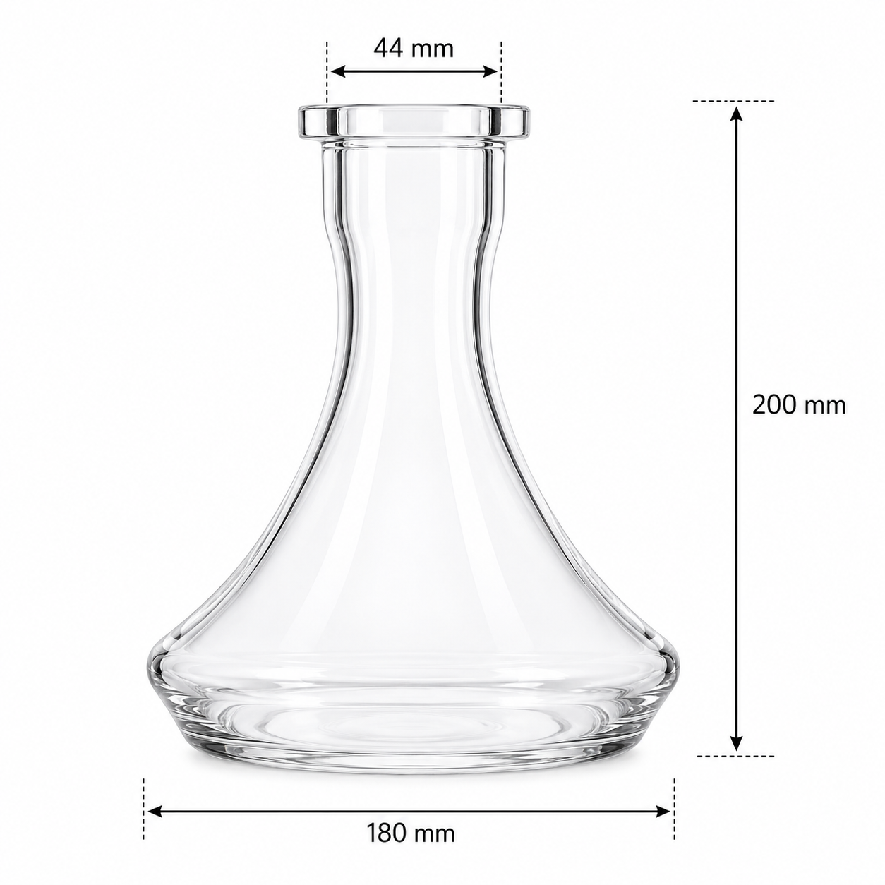 Flask Alpha Mini Transparent – 200mm (Neck 44mm)