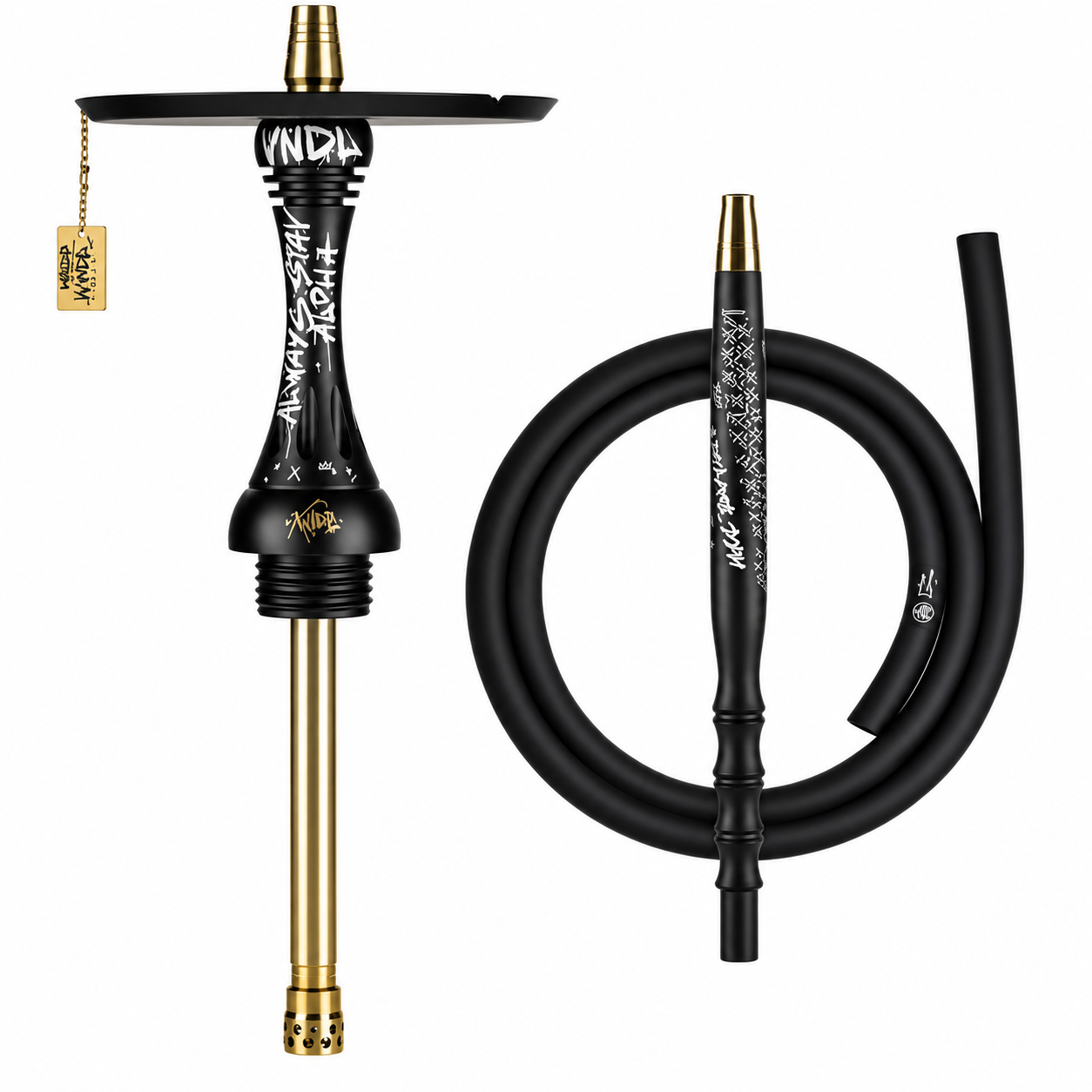 Original Alpha Hookah Model X VNDL JET Black