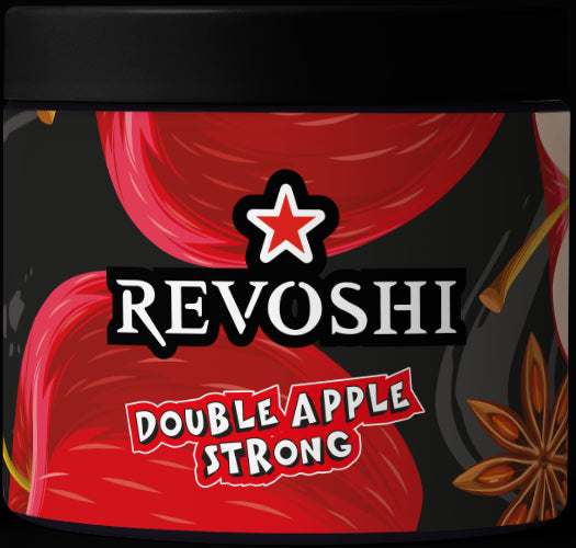 Revoshi Shisha Tobacco Double Apple Strong (250g) | Bold Two Apples Anise Flavor