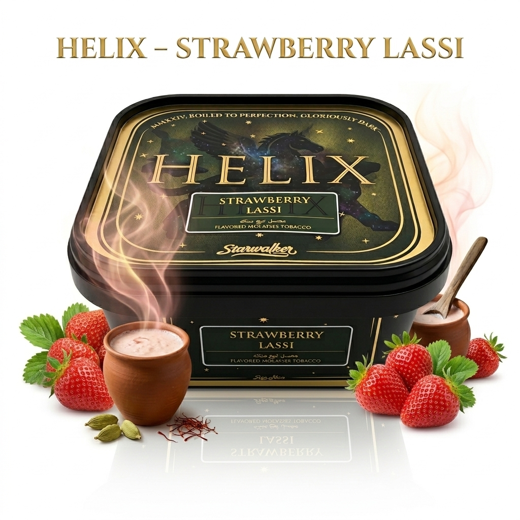 Helix Black Tobacco (250g) | Strawberry Lassi