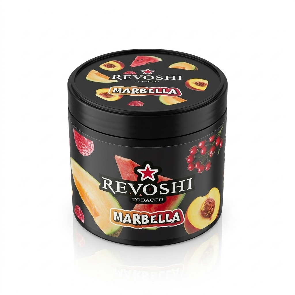 Revoshi Shisha Tobacco Marbella (250g) | Vibrant, Multi-Layered Tropical Bliss
