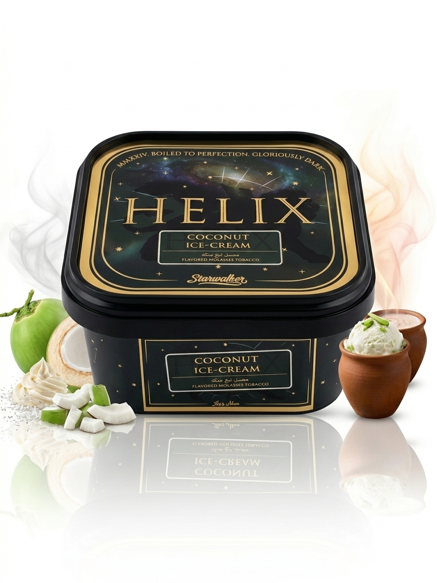 Helix Black Tobacco (250g) | Coconut Ice cream