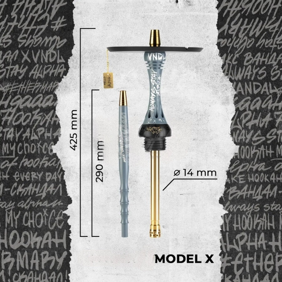 Original Alpha Hookah X VNDL Nardo Grey (Without Flask)