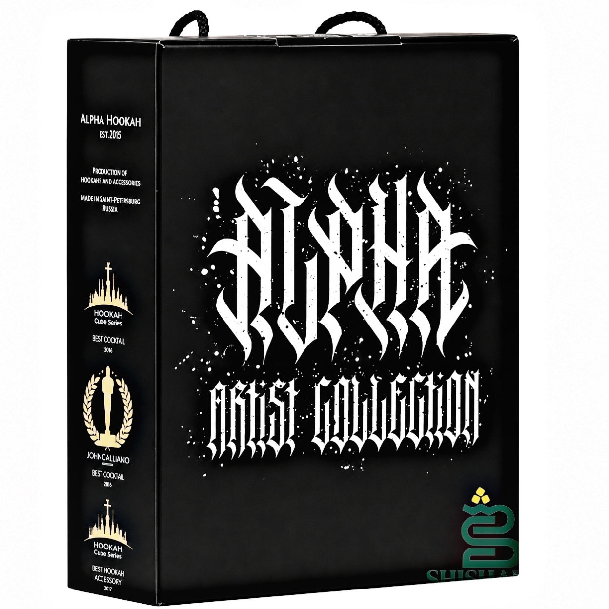 Original Alpha Hookah X Artist Red Matte (Without Flask) | The Elite Calligraphic Statement