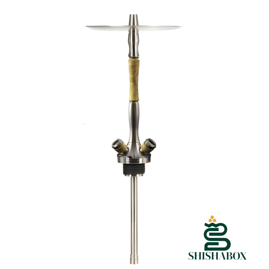 Original Union Hookah Fibonacci Stab Yellow (Without Flask) | Flagship Engineering, Premium Stabilized Wood Artistry