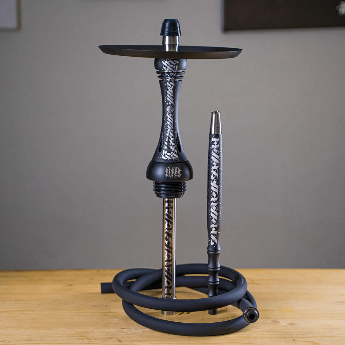 Alpha Hookah Model X Matte Black Artist Collection Modified Version 0.1 - Shishabox UAE