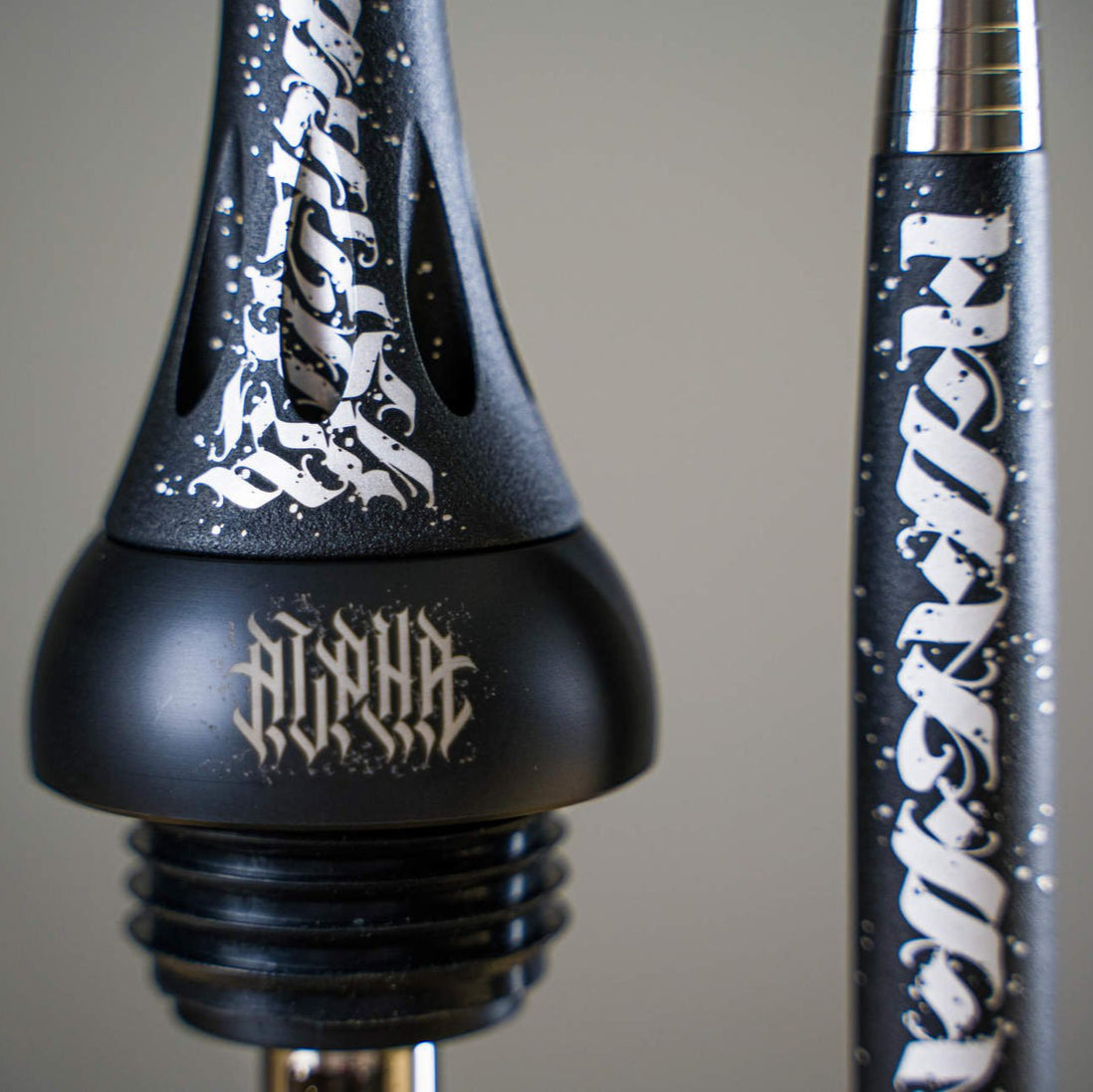 Alpha Hookah Model X Matte Black Artist Collection Modified Version 0.1 - Shishabox UAE