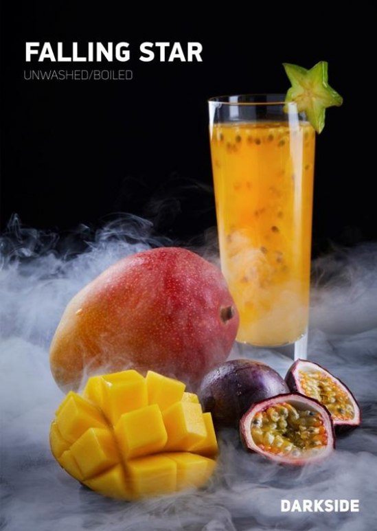 Darkside Shisha Tobacco Falling Star (100g) Unwashed Boiled | Mango and Passion Fruit