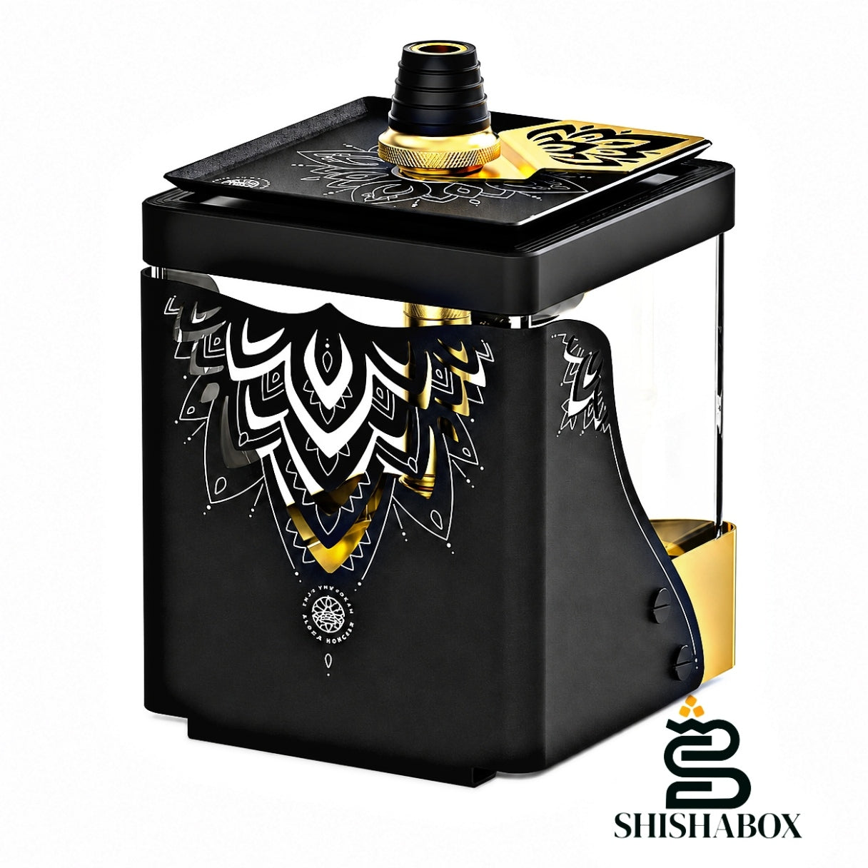Original Alpha Hookah Smart Exzo (Gold) | The Masterpiece of Luxury Engineering