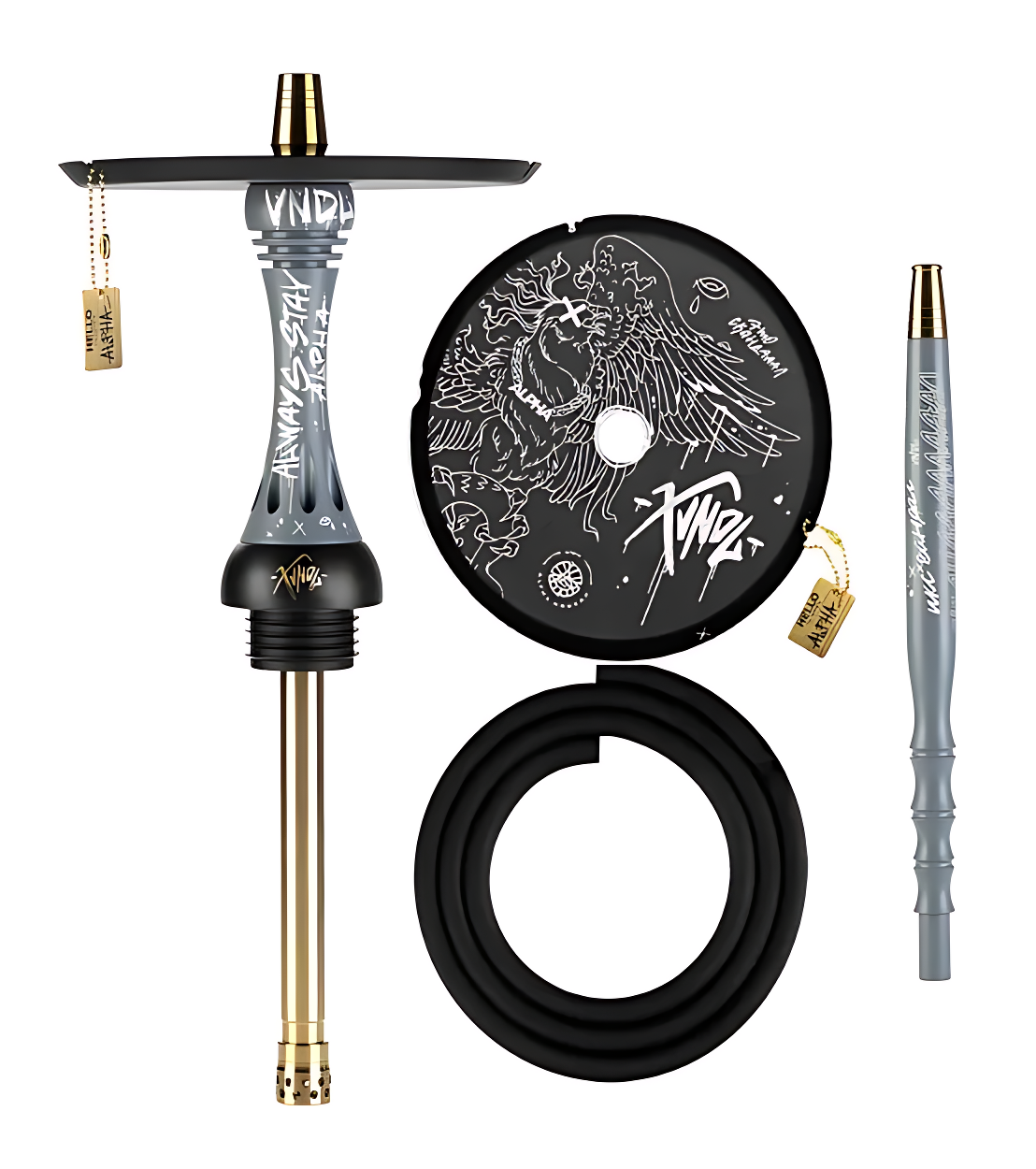 Original Alpha Hookah X VNDL Nardo Grey (Without Flask)